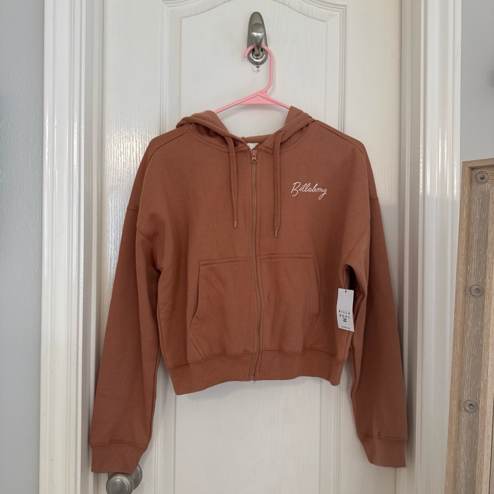 Billabong Tan Hoodie with Zip
